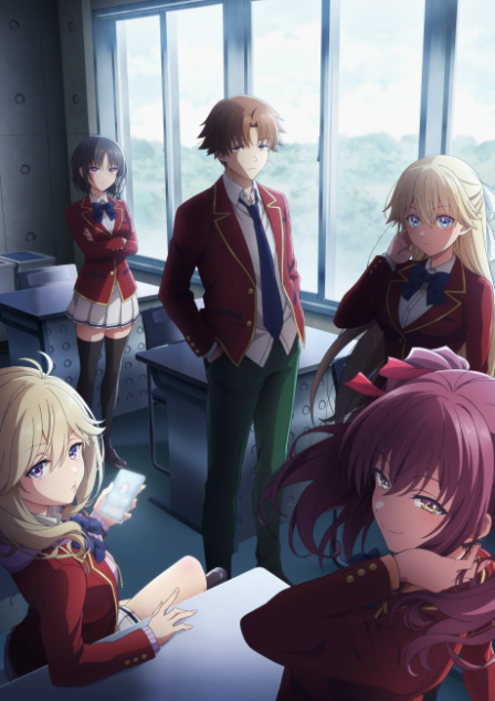 Posteri i Youkoso Jitsuryoku Shijou Shugi no Kyoushitsu e 4th Season 2-nensei-hen Ichi Gakki